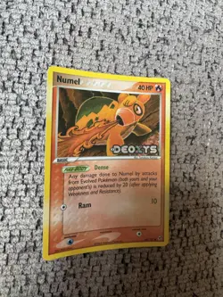 2005 Pokemon EX Deoxys #68 Numel Reverse Holo NM Rare Vintage Card STAMPED - Image 3