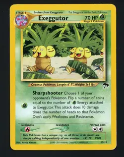 Exeggutor 13/18 - Damaged - Southern Islands - Pokemon 2001 - Image 1