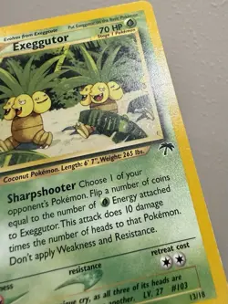 Exeggutor 13/18 - Damaged - Southern Islands - Pokemon 2001 - Image 4