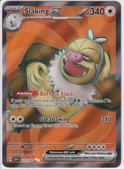 Pokemon TCG Slaking EX Full Art 227/191 Ultra Rare Surging Sparks English NM - Image 1