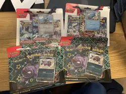 Lot of 4 Pokemon Scarlet & Violet (2) Paldean (1) Paldea (1) Base - Sticker Tech - Image 1