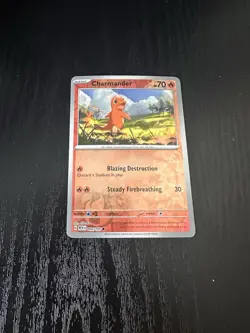 Pokemon Scarlet Violet 151 Reverse Holo 004/165 Charmander - Image 1