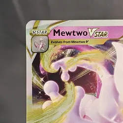 Pokemon Mewtwo VSTAR Ultra Rare Holo 031/078 Pokemon GO 2022 LP - Image 2