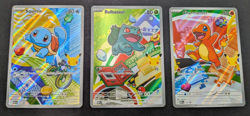 Generation 1 First Partners Pokemon English Squirtle, Bulbasaur, & Charmander C - Image 1