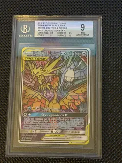 Pokemon Moltres & Zapdos & Articuno GX Holo BGS Black Star Promo SM210 - Image 1