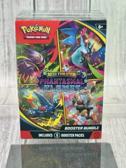 Pokemon Mega Evolution Phantasmal Flames Booster Bundle (Same Day Shipping) - Image 1