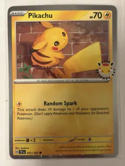 Pikachu 051 /162 Stamped 2026 Pokemon Day 30 Promo TCG - Image 1