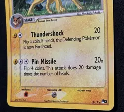 Pokemon - Jolteon 3/17 - Pop Series 3 Holo Rare - SWIRL - VLP - Image 4