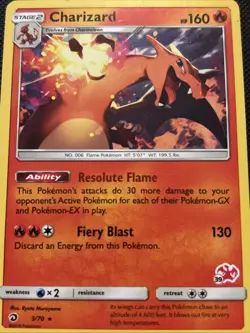 Pokemon TCG: SM- Charizard Stamped 003/070 Battle Academy Regular - Image 1