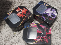 Pokemon TCG Crown Zenith EMPTY Tin Set of Three - Moltres - Zapdos - Articuno - Image 1