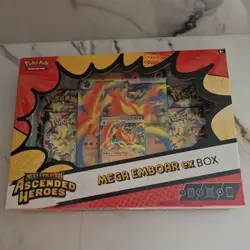 Pokemon TCG Ascended Heroes Mega Emboar ex Box – Sealed - Image 1