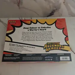 Pokemon TCG Ascended Heroes Mega Emboar ex Box – Sealed - Image 2