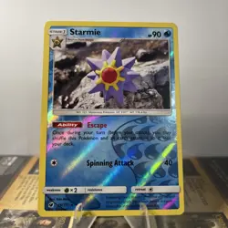 Pokemon TCG Starmie 16/111 SM Crimson Invasion Reverse Holo Rare NM - Image 1