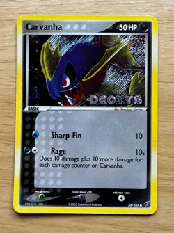 Pokemon TCG CARVANHA 56/107 Reverse HoloFoil EX DEOXYS (2005). NM/M Free Ship’in - Image 1