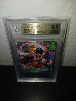 One Piece Monkey D Luffy Manga OP11-118 Beckett 9.5 English Edition - Image 2