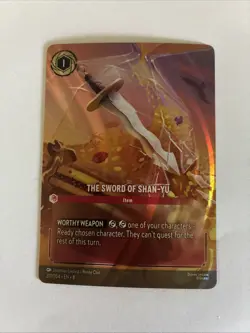 The Sword of Shan Yu Enchanted Reign of Jafar Disney Lorcana Pack Fresh - Image 1