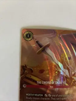 The Sword of Shan Yu Enchanted Reign of Jafar Disney Lorcana Pack Fresh - Image 2