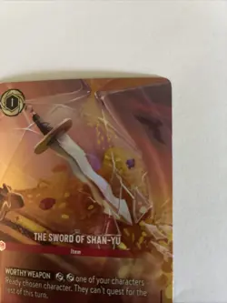 The Sword of Shan Yu Enchanted Reign of Jafar Disney Lorcana Pack Fresh - Image 3