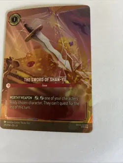 The Sword of Shan Yu Enchanted Reign of Jafar Disney Lorcana Pack Fresh - Image 4