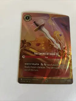 The Sword of Shan Yu Enchanted Reign of Jafar Disney Lorcana Pack Fresh - Image 5