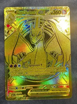 Mega Charizard Y ex 294/217 Gold Mega Hyper Rare Ascended Heroes Pokemon Card - Image 1