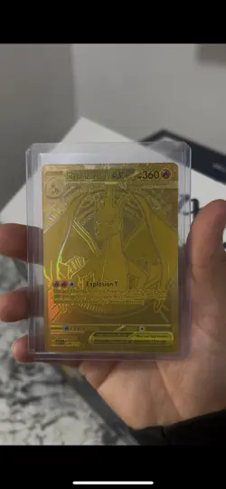 Mega Charizard Y ex 294/217 Gold Mega Hyper Rare Ascended Heroes Pokemon Card - Image 2