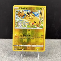 PIKACHU 49/195 - Silver Tempest - Reverse Holo- Common - Pokemon Card - Nm - Image 1