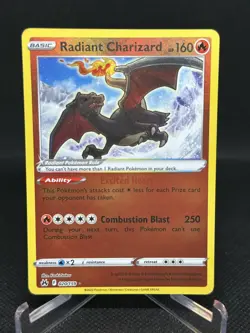 Radiant Charizard 020/159 – Crown Zenith (2023) Holo Pokemon Card - Image 1