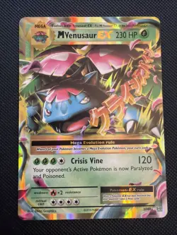 Pokemon M Venusaur EX 2/146 XY Ultra Rare Full Art Holo Mega Card - Image 1