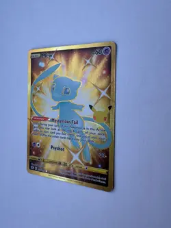 Mew 025/025 Celebrations Gold Holo Secret Rare Pokemon Card NM - Image 3