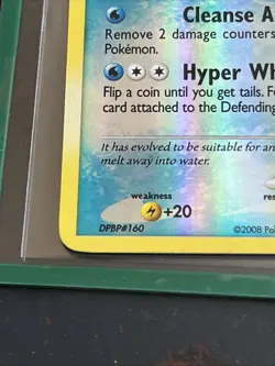 Pokemon Vaporeon TCG Reverse Holo Rare Card Majestic Dawn 34/100 - Image 3