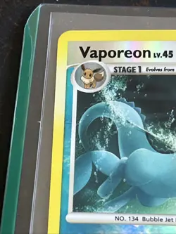 Pokemon Vaporeon TCG Reverse Holo Rare Card Majestic Dawn 34/100 - Image 4