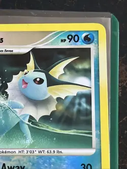 Pokemon Vaporeon TCG Reverse Holo Rare Card Majestic Dawn 34/100 - Image 5
