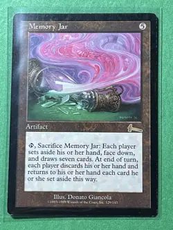 ***Memory Jar*** MTG: Magic the gathering, Urza's Legacy -Moderate Play- (MP) - Image 1