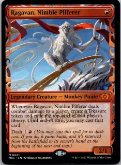 MTG SkeenAB Ragavan Nimble Pilferer from MUL. LP (binder ding). - Image 1