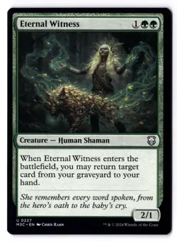 Eternal Witness NM* Modern Horizons 3 Commander ENGLISH 0227 mtg -UnltdCards - Image 1