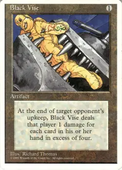 1995 Magic The Gathering Fourth Edition Black Vise Light Play - Image 1