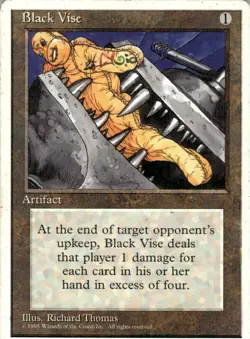 1995 Magic The Gathering Fourth Edition Black Vise Light Play - Image 1