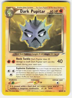 POKEMON DARK PUPITAR 38 NEO DESTINY MP - Image 1
