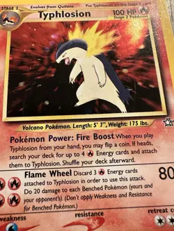 Typhlosion Neo Genesis 18/111 Holo Rare Unlimited Stage 2 100 HP English - Image 2