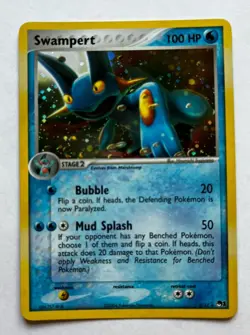 Pokemon TCG SWAMPERT 5/17 Holo Rare (2004). POP Series 1. NM/M . Free Shipping - Image 1