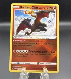 Pokemon Radiant Charizard 020/159 Crown Zenith Holo Radiant Rare NM - Image 1