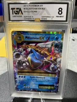 M Blastoise EX 22/108 XY Evolutions Ultra Rare Pokemon 2016 - Image 1