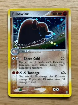 Pokemon TCG PILOSWINE 13/109 HoloFoil Ex Team Rocket Returns (2004). NM/M - Image 1