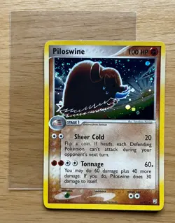 Pokemon TCG PILOSWINE 13/109 HoloFoil Ex Team Rocket Returns (2004). NM/M - Image 4