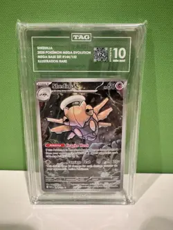 Shedinja 144/132 Pokemon Me01: Mega Evolution Illustration Rare TAG 10 - Image 1