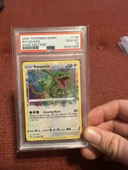 Pokemon Vivid Voltage Rayquaza Amazing Rare 138/185 PSA 10 - Image 1