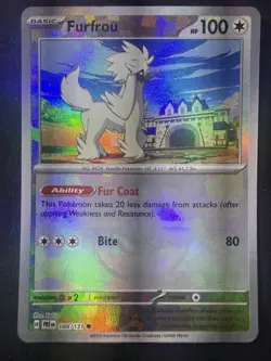 Furfrou 088/131 Master Ball, Prismatic Evolutions, Pokemon - Near Mint - Image 1