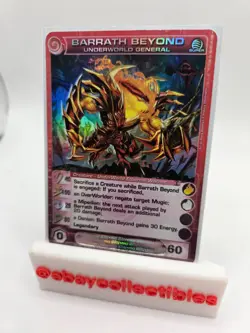 Barath Beyond UnderWorld General Super Rare Chaotic Card - Forged Unity - Image 1
