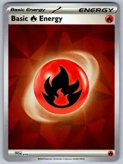 Pokemon TCG Fire Energy SVE 010 Sv: Prismatic Evolutions Reverse Holo - Image 1